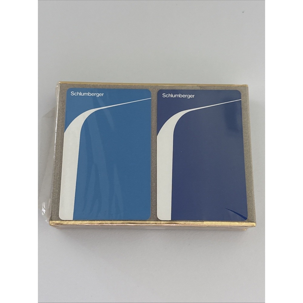 Schlumberger Oil Field Double Playing Cards Decks Congress Sealed New